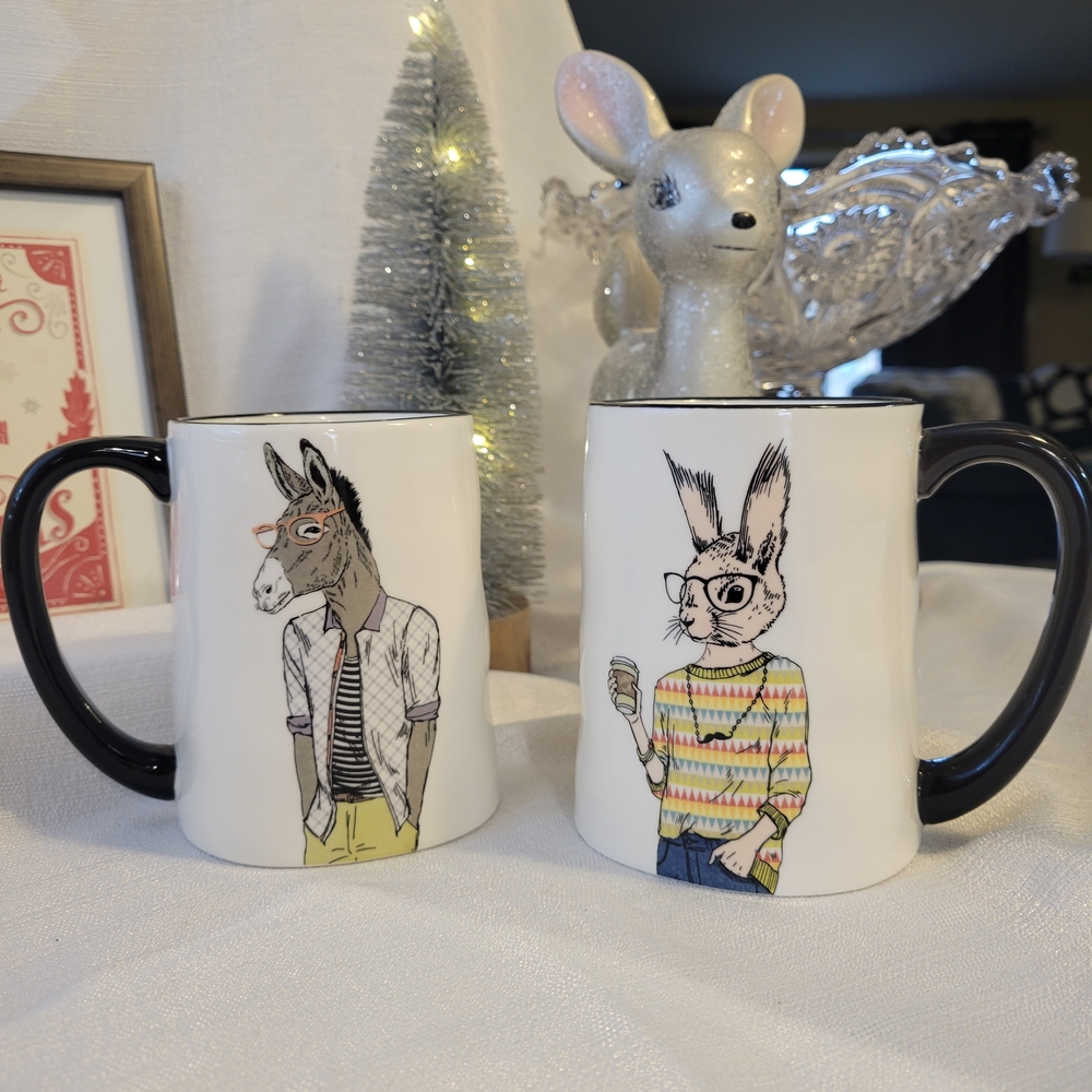 Signature Animal Character Mug Set